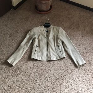 NWOT lamb skin leather jacket